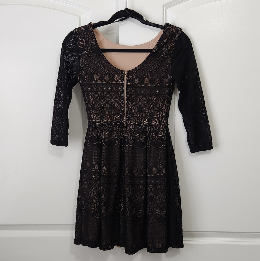 B Darlin Black A-line Dress - Picture 4 of 5